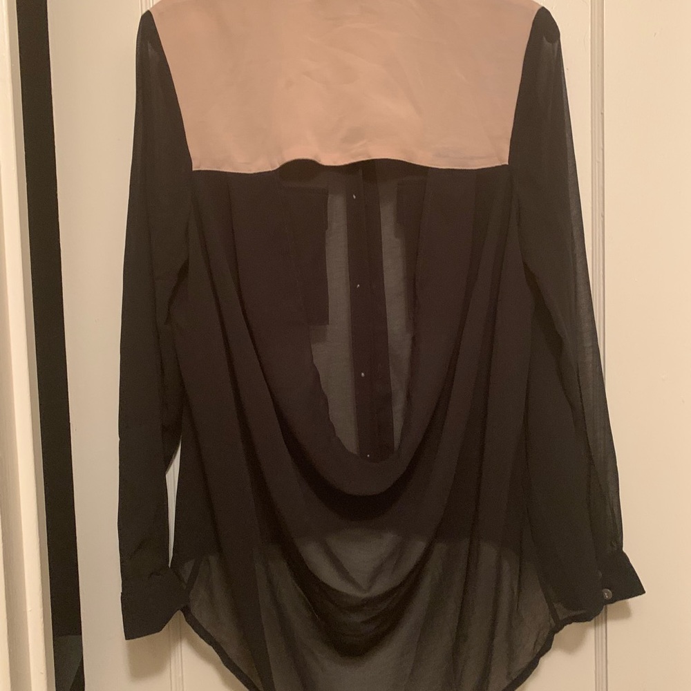 Open back blouse